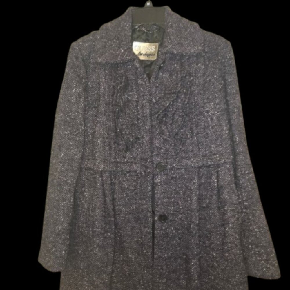 GUESS Women’s Wool Blend Peacoat – Size Large | Classic Winter Coat | MSRP $295